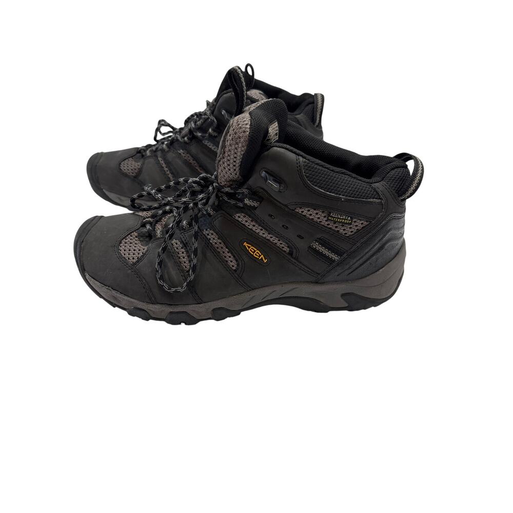 KEEN Men’s Waterproof Hiking Boots Size 10.5 Black Gray KEEN.DRY Mid Trail